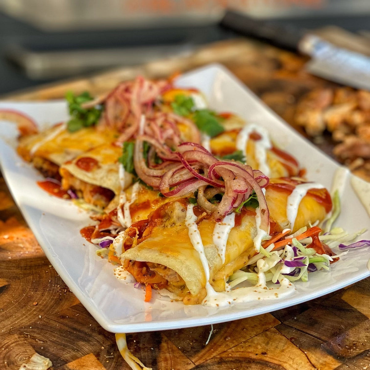 BBQ Chicken Enchiladas – Blackstone Products