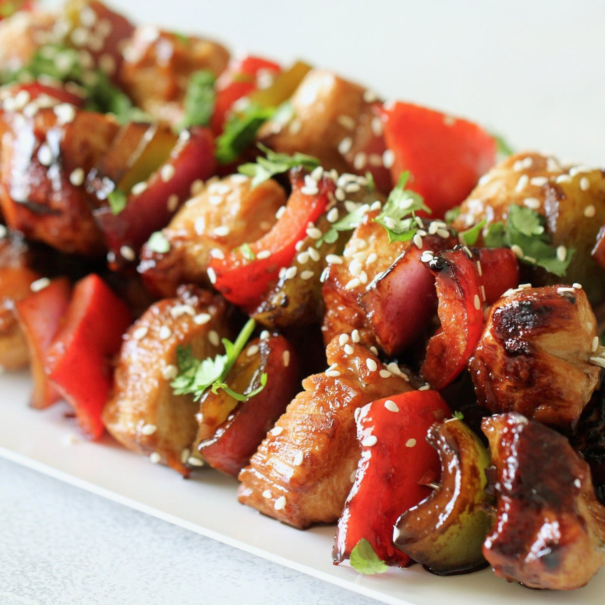 Honey Garlic Chicken Skewers &ndash; Blackstone Products