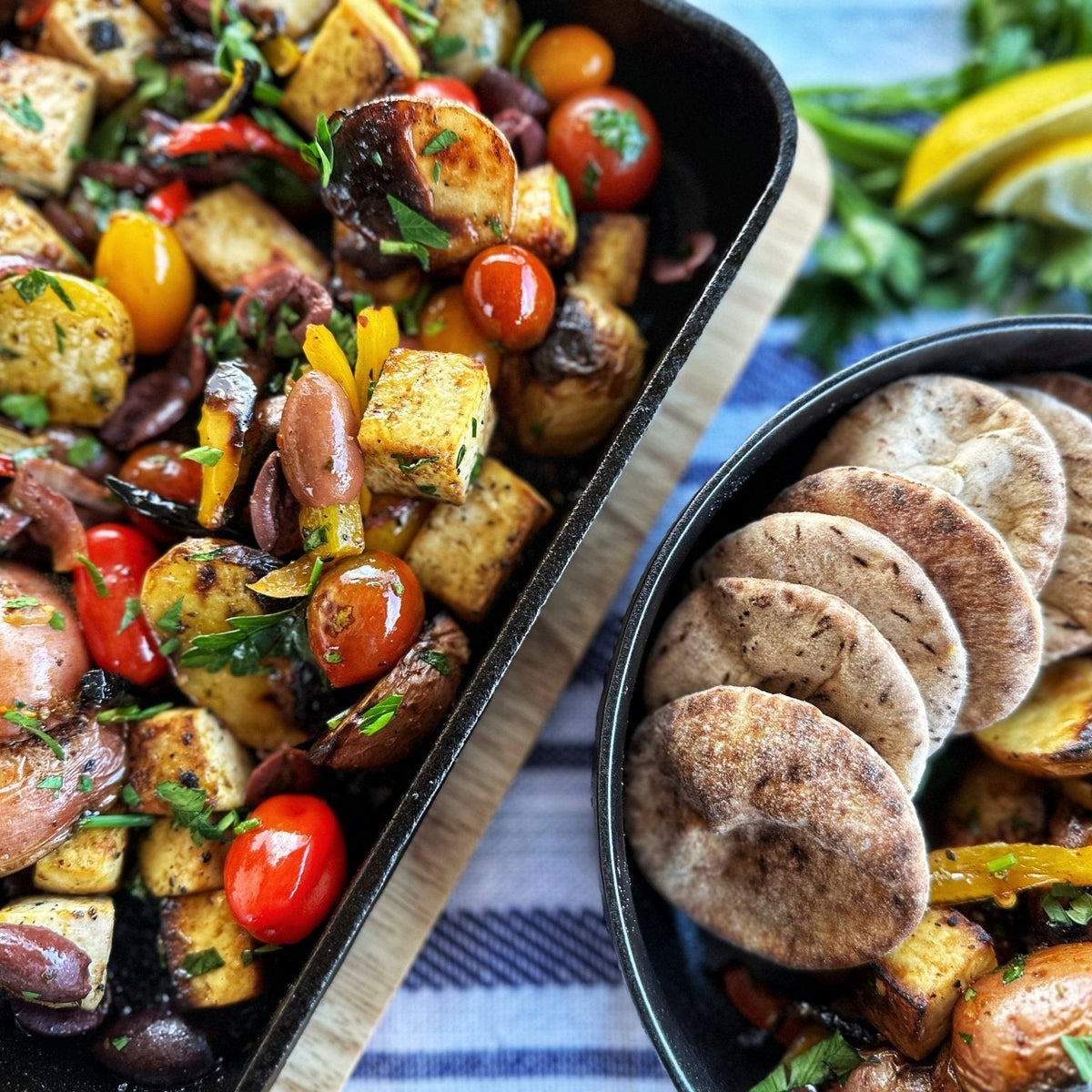 Mediterranean Tofu Sheet Pan Dinner – Blackstone Products