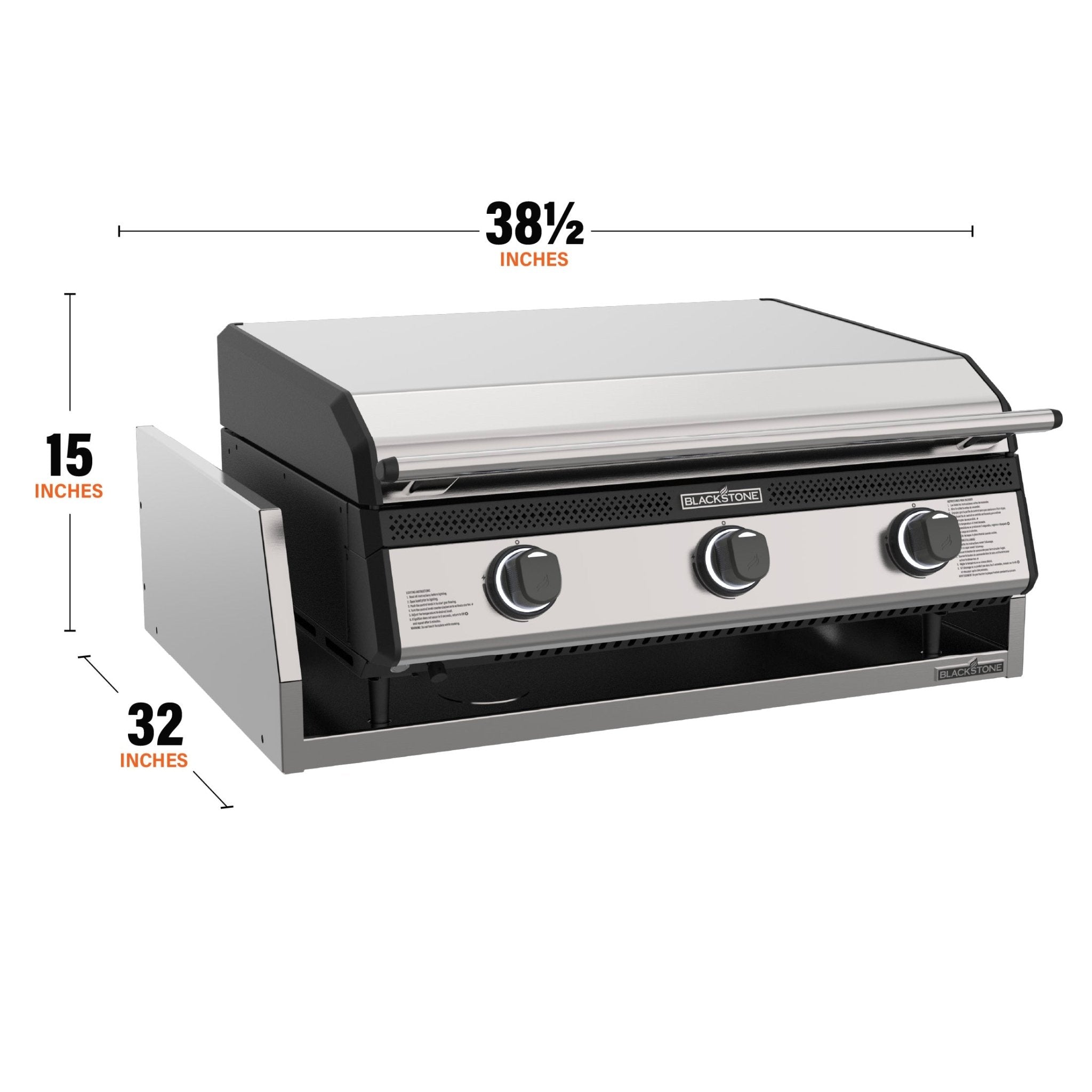 28” Drop - in Griddle with Hood & Insulating Jacket - Blackstone Products
