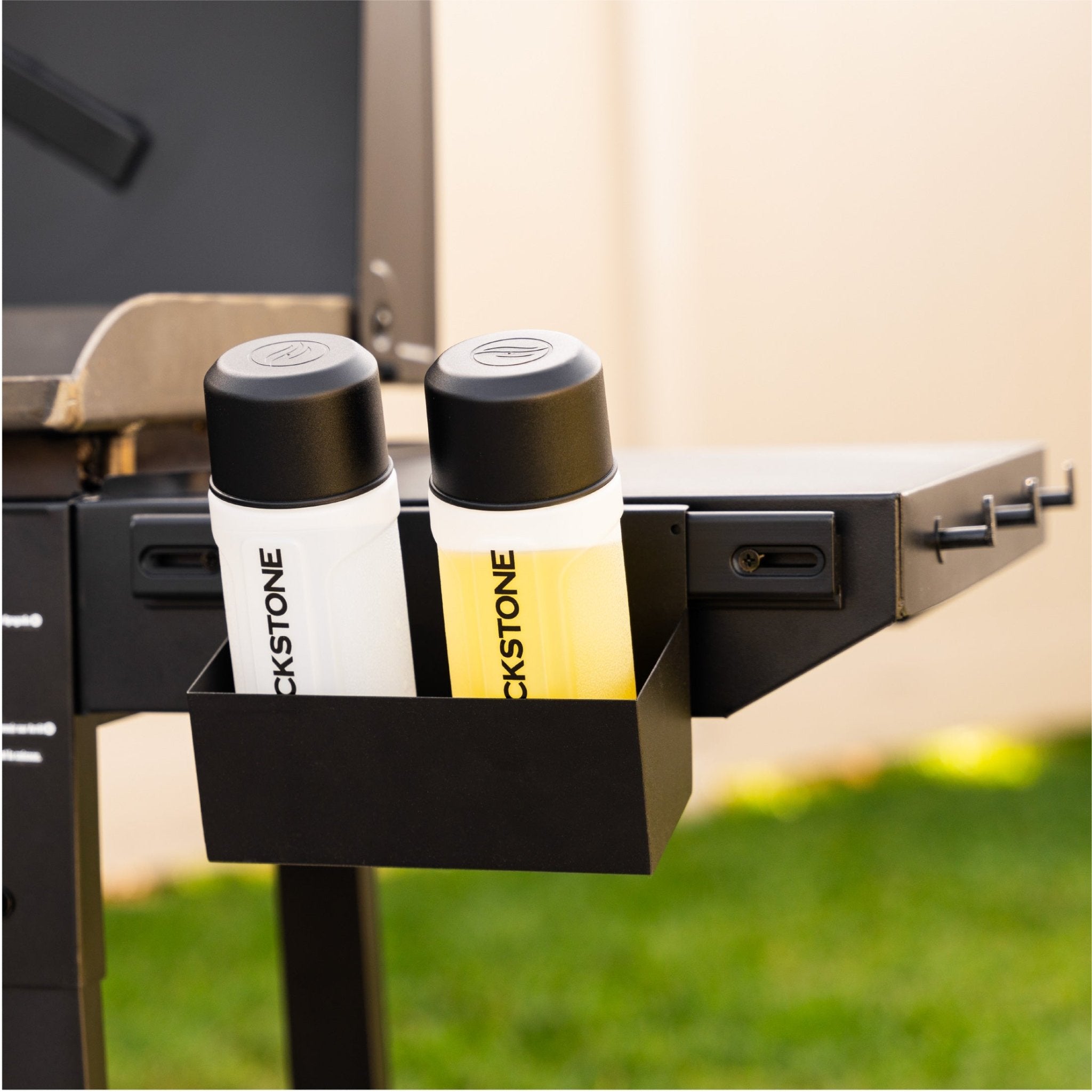 The included BAR System accessory bin is perfect for holding your griddle gear.