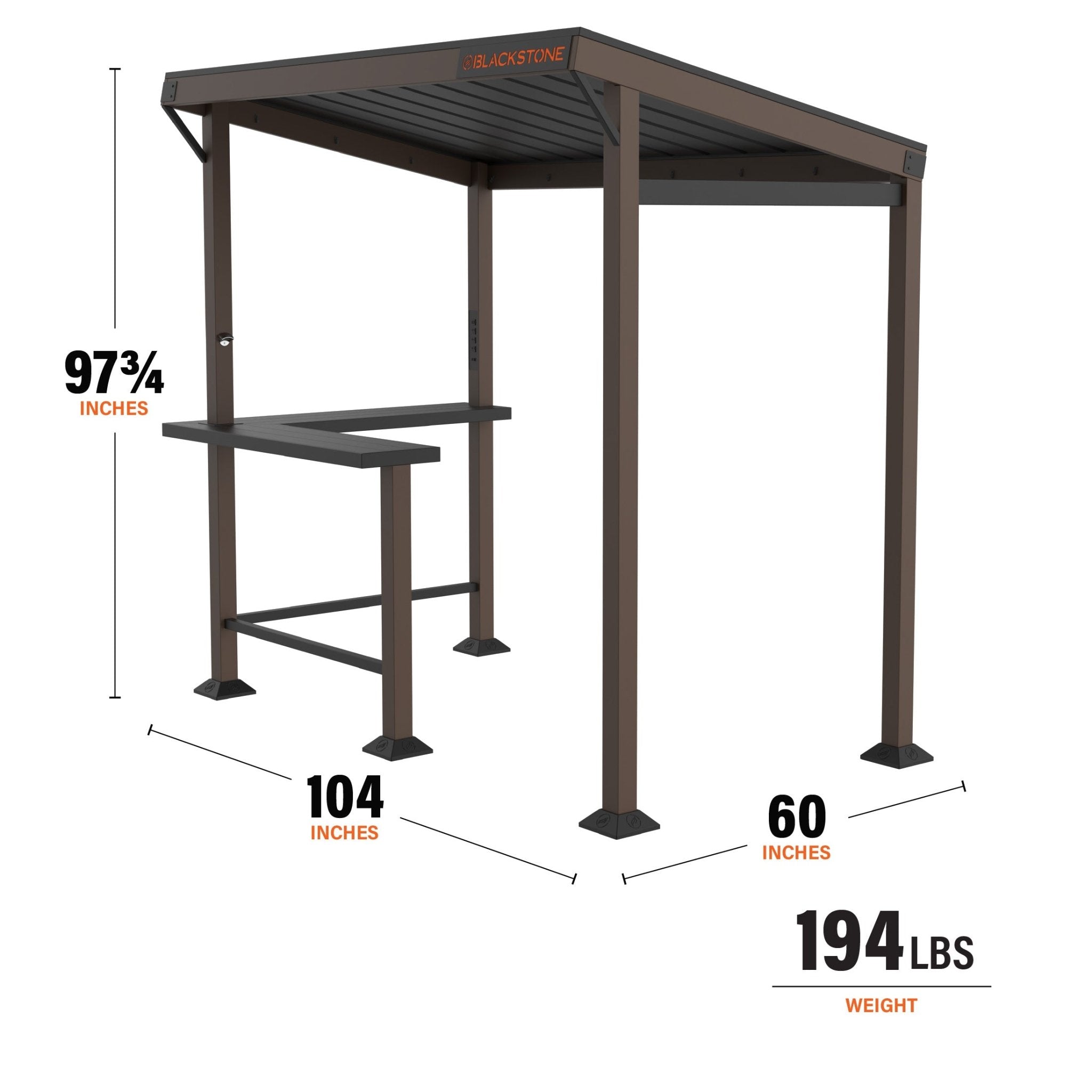 5’ x 8’ Bar and Griddle Pavilion - | Blackstone Products