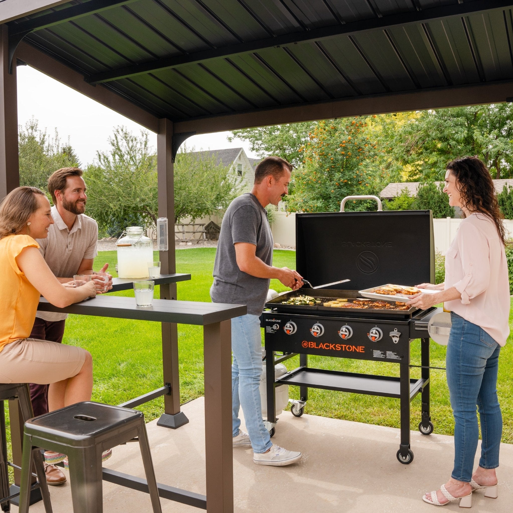5’ x 8’ Bar and Griddle Pavilion - | Blackstone Products