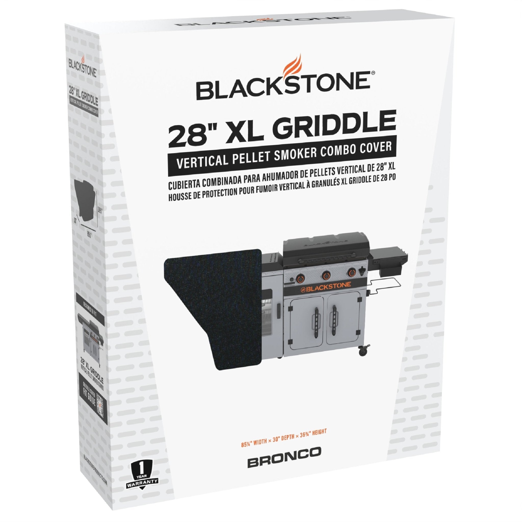 Bronco 28” XL Griddle Vertical Pellet Smoker Combo Cover - Covers & Carry Bags | Blackstone Products