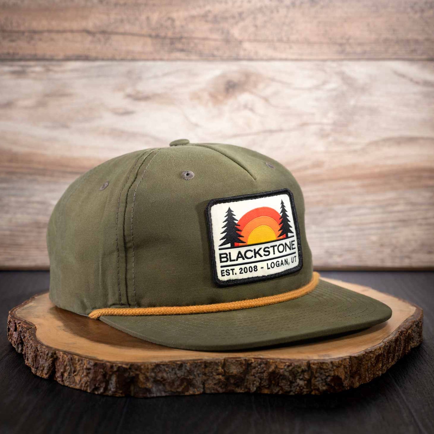 Hat - Loden/Gold with Blackstone Sunset Patch - Blackstone Products