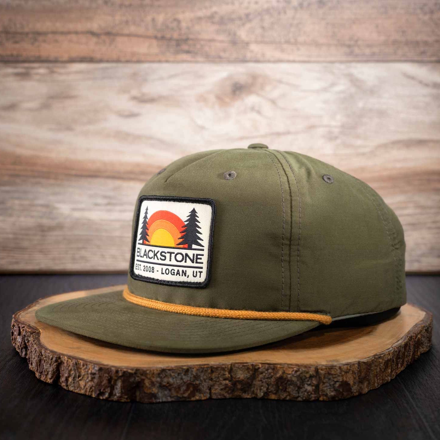 Hat - Loden/Gold with Blackstone Sunset Patch - Blackstone Products