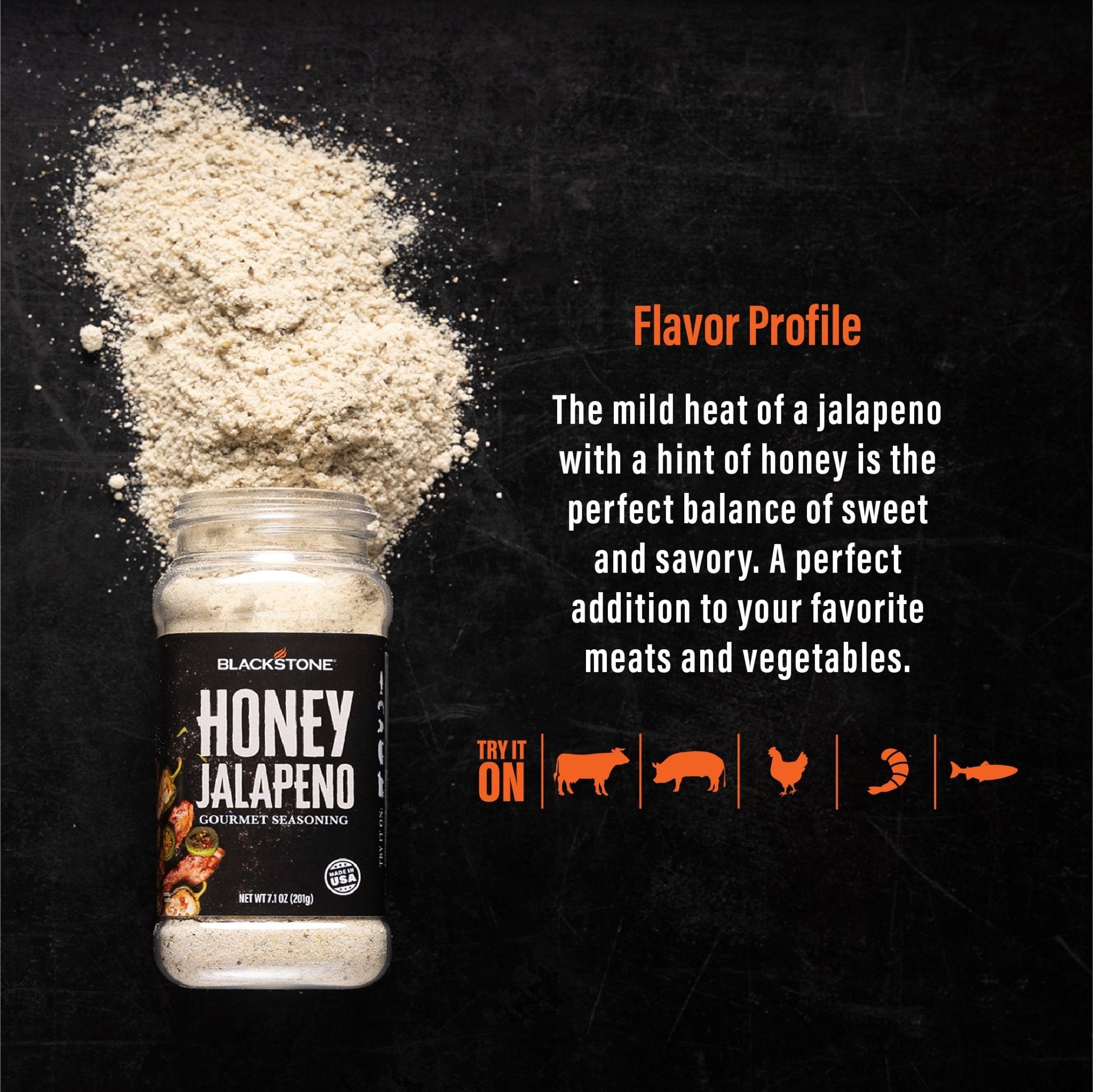 Honey Jalapeño Seasoning - Sauces & Seasonings | Blackstone Products