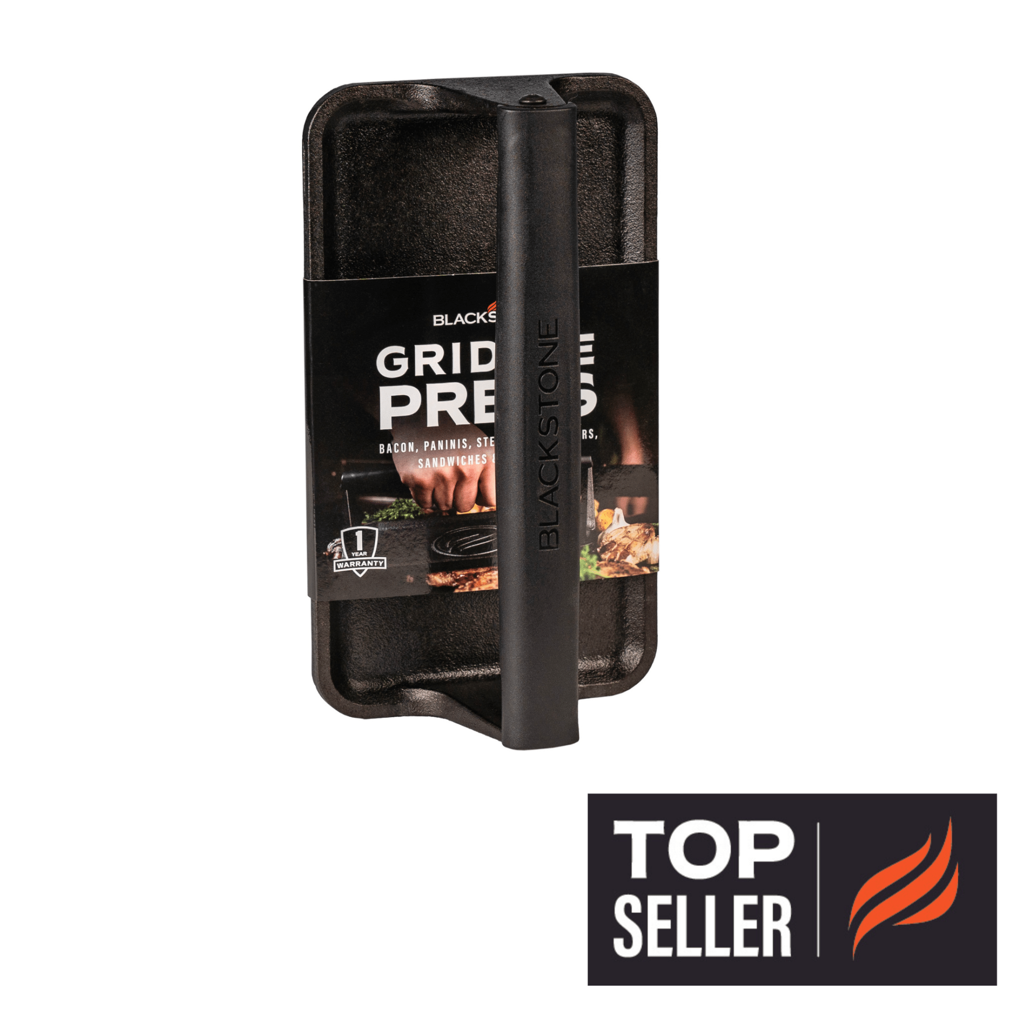 Medium Cast Iron Griddle Press - Blackstone Products