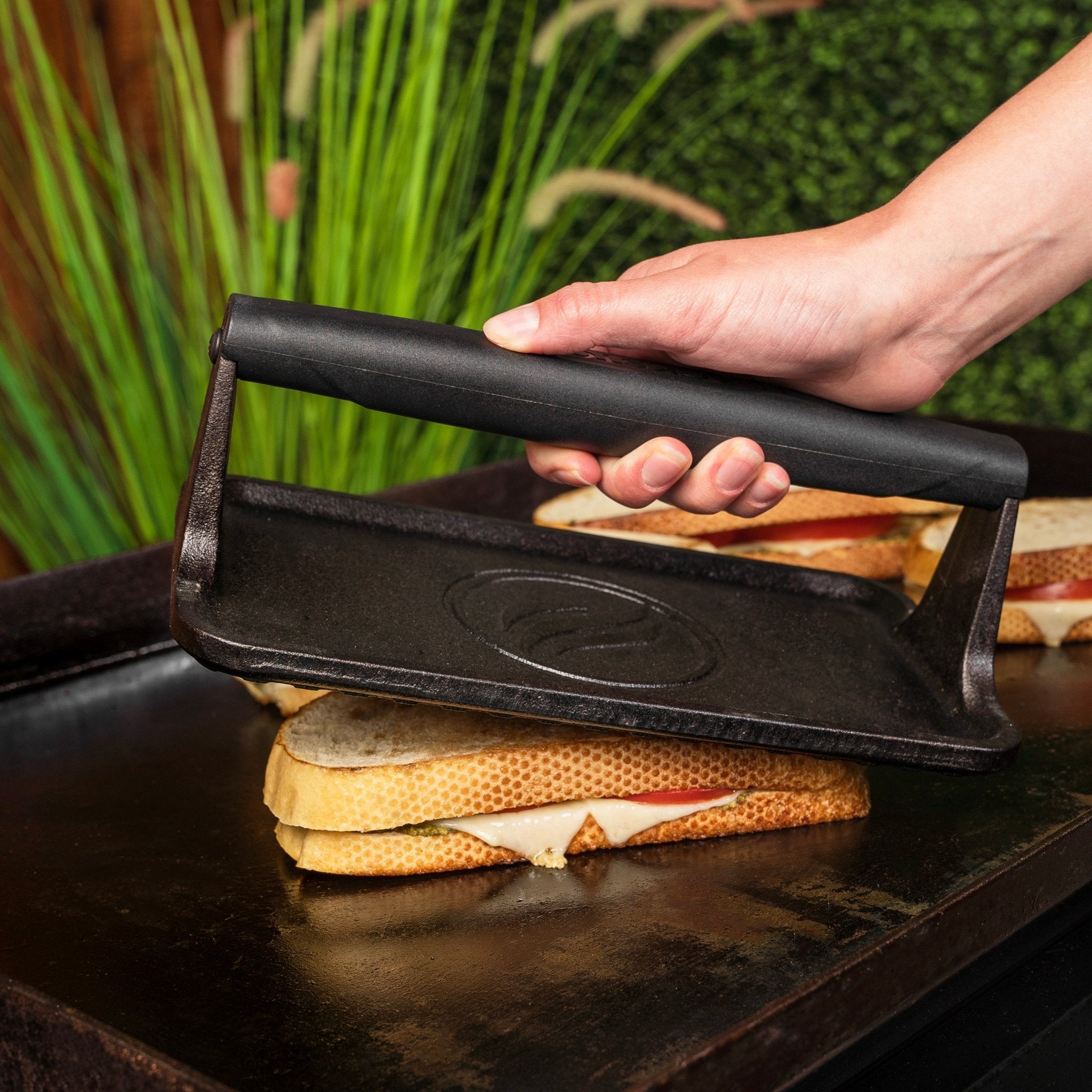 Medium Cast Iron Griddle Press - Blackstone Products