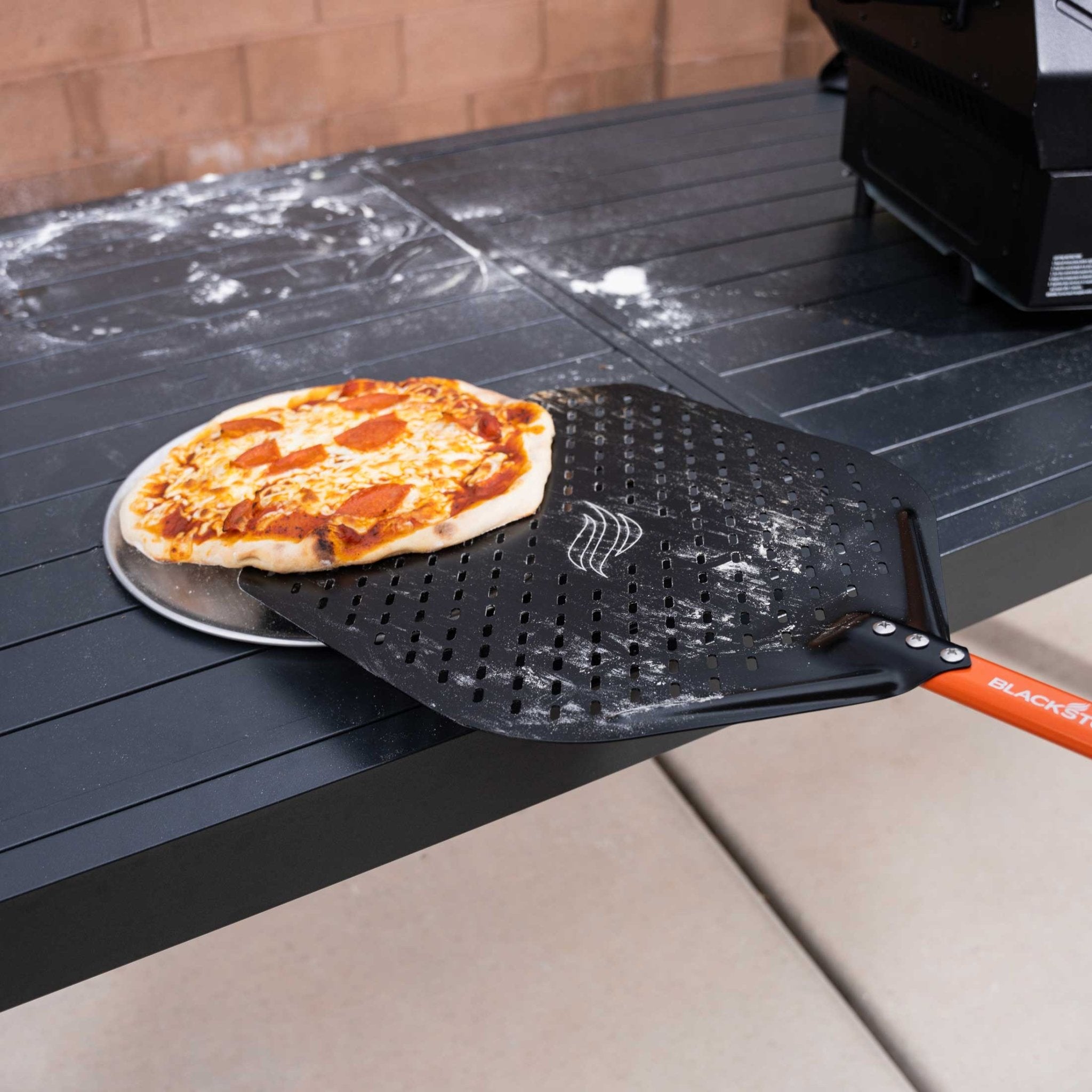 Perforated Aluminum Pizza Peel - Blackstone Products