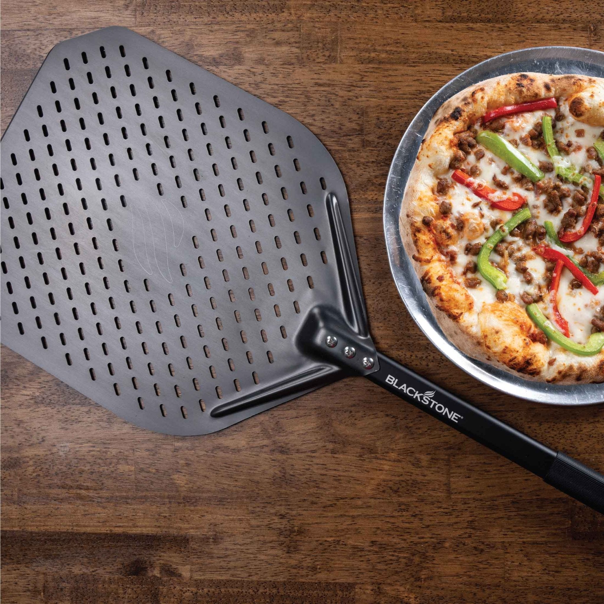 Perforated Aluminum Pizza Peel - Blackstone Products