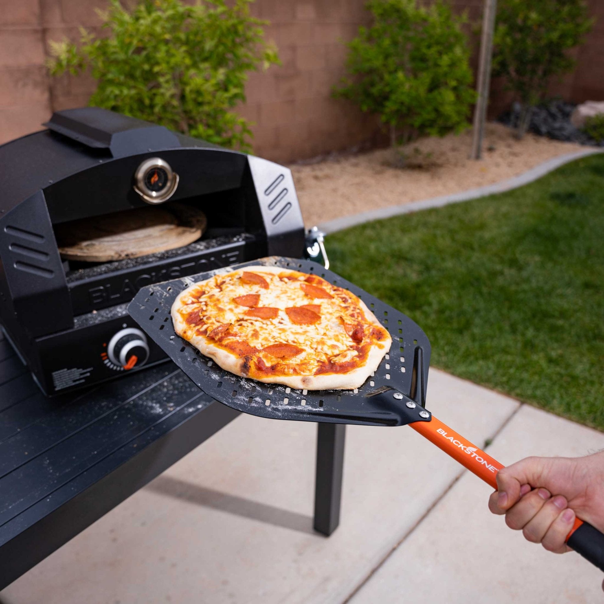 Perforated Aluminum Pizza Peel - Blackstone Products