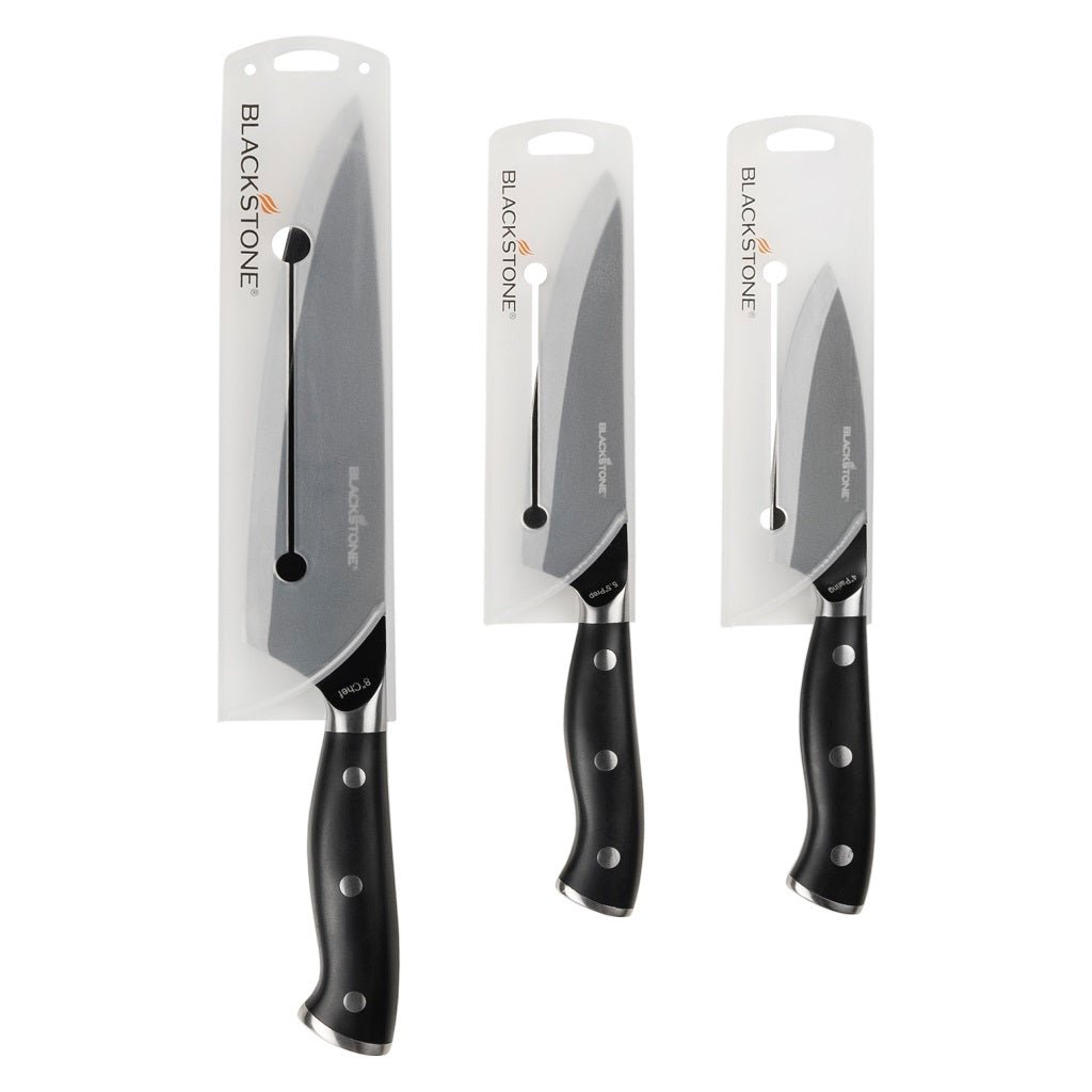 3pc Japanese Steel Knife Set - Blackstone Products