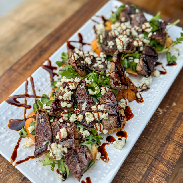 Steak and Blue Cheese Crostini