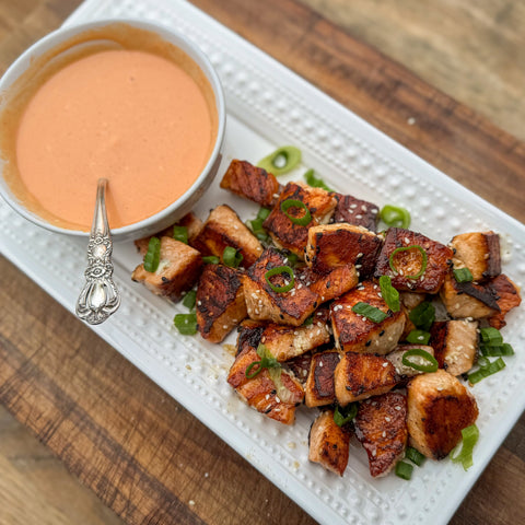 Crispy Bang Bang Salmon Bites