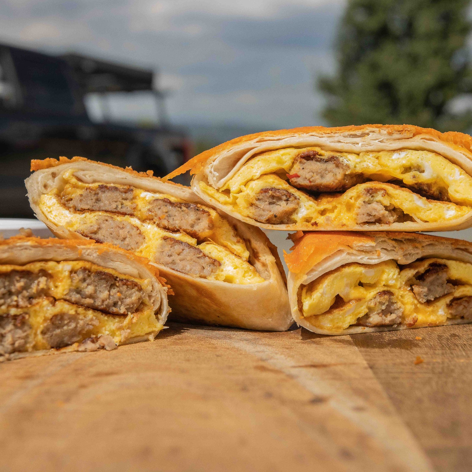 Super Easy Mega Cheesy Breakfast Burritos