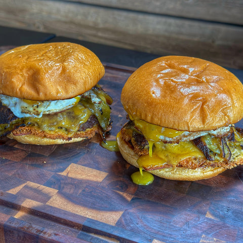 Double Roasted Green Chile Smash Burger