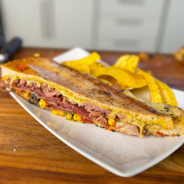Sofrito Elote Cuban Sandwich