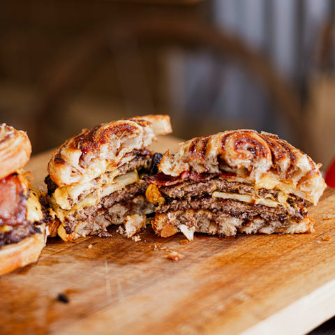 Cinnamon Swirl Smash Burgers