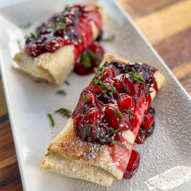 Berry Cheesecake Blintzes