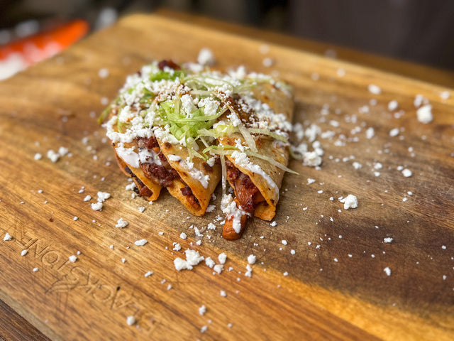 Crispy Chicken & Chorizo Tacos