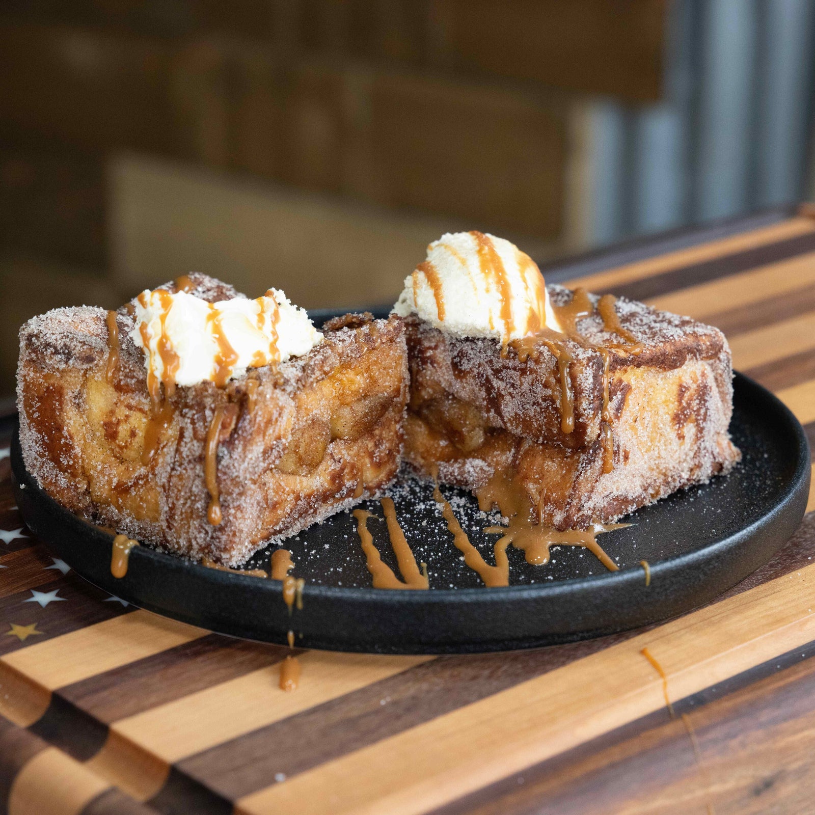 Banana Stuffed Cinnamon French Toast