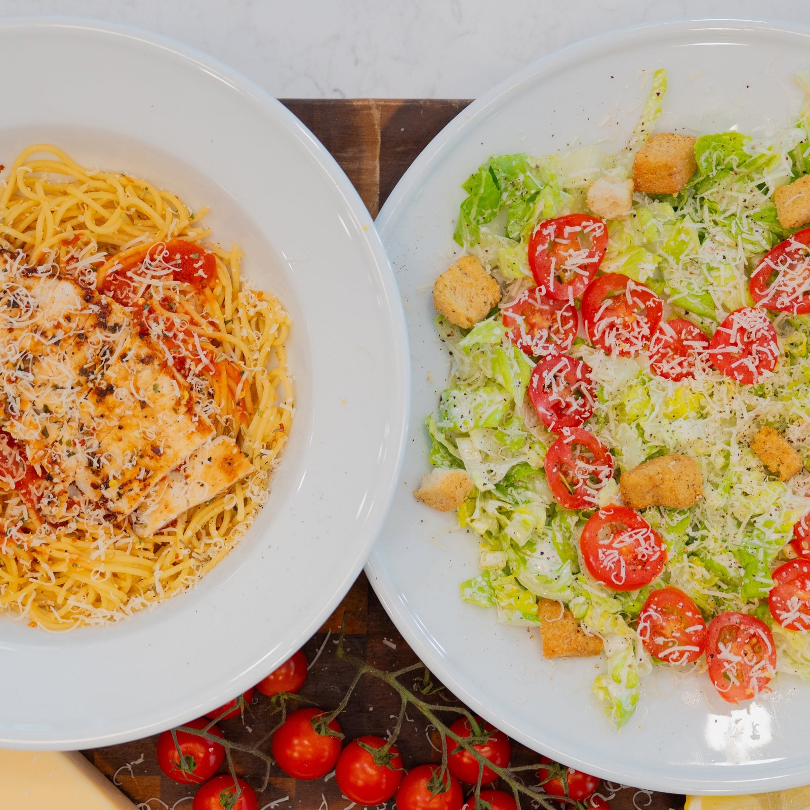 Date Night Chicken Caesar with Pasta