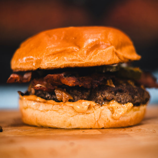 Peanut Butter Bacon & Pickle Burger