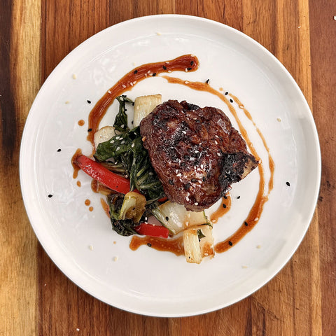 Hot Honey Lamb & Bok Choy