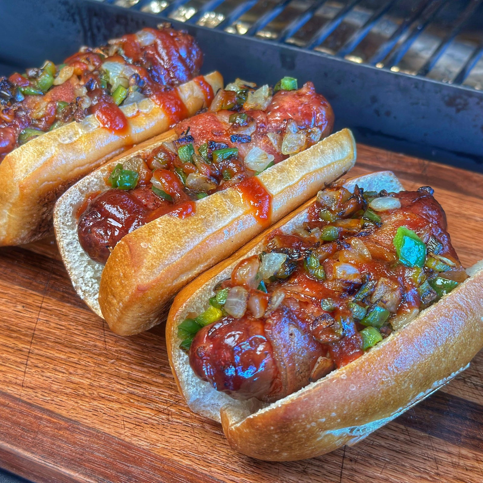 Bacon Wrapped Sausage Dogs