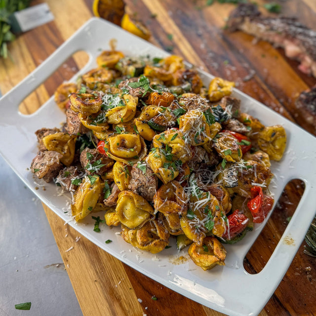 Garlic Butter Steak Tortellini