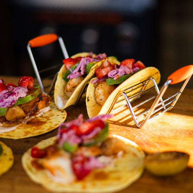 Fish Tacos with Strawberry Salsa