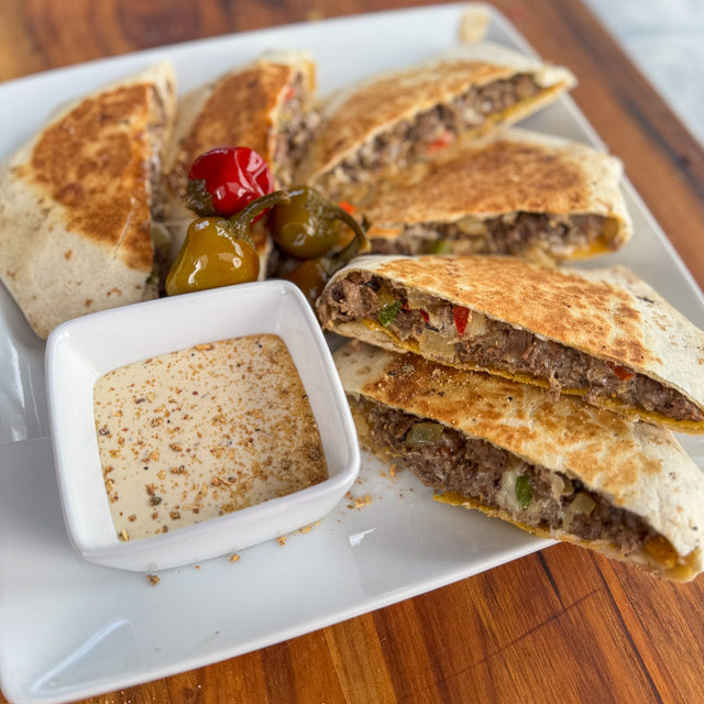 Cheesesteak Crunch Wrap