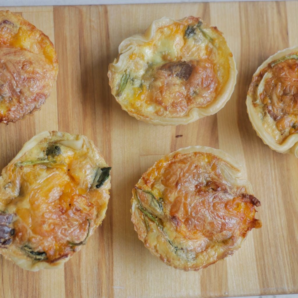 AirFryer Mini Spinach and Cheese Quiche – Blackstone Products