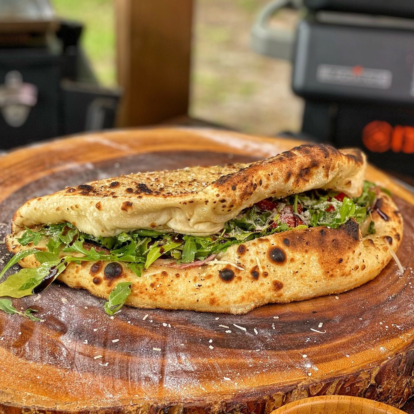 Arugula and Coppa Pizza Sandwich - Blackstone Products