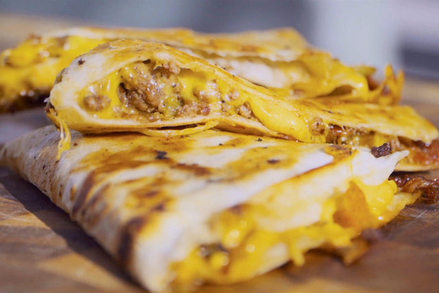 Bacon Cheeseburger Quesadillas - Blackstone Products