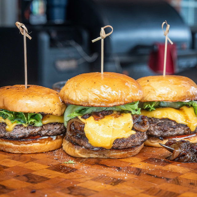 Bacon Onion Jam Brisket Burger - Blackstone Products