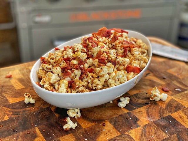 Bacon Popcorn with Rum Salted Caramel - Blackstone Products
