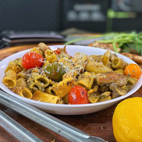 Basil Pistachio Buttered Noodles