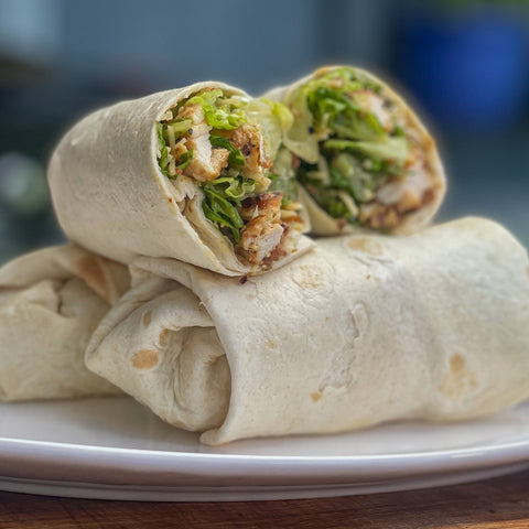Blackened Chicken Caesar Salad Wraps