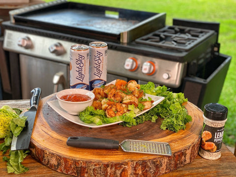 Blue Moon Shrimp Cocktail with Citrus Cocktail Sauce