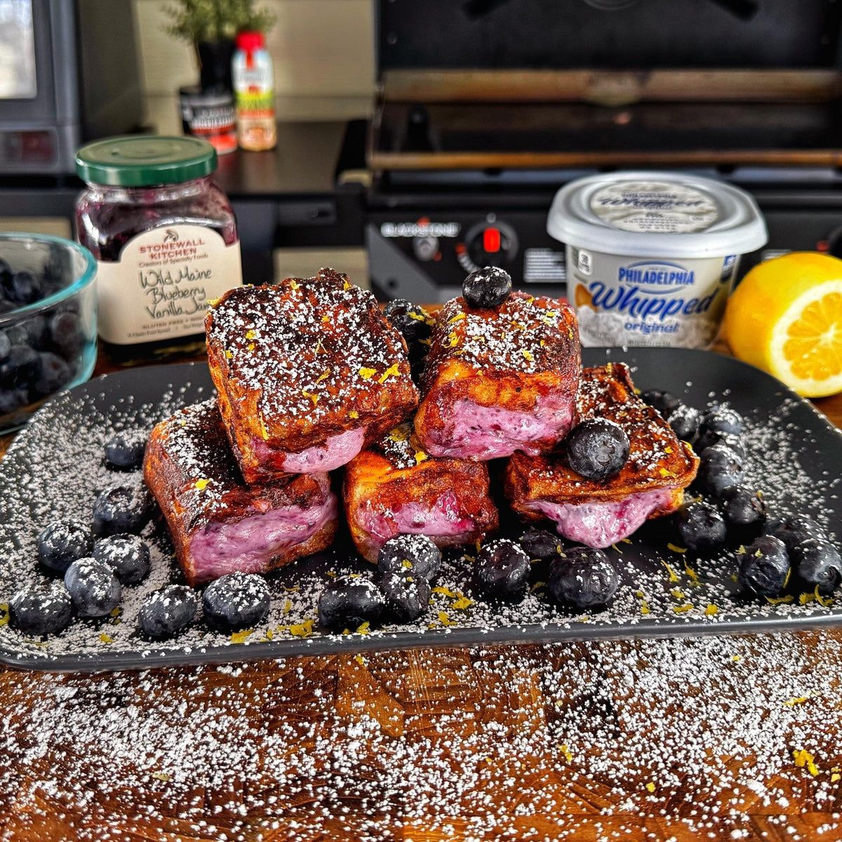 Blueberry Stuffed French Toast - Blackstone Products