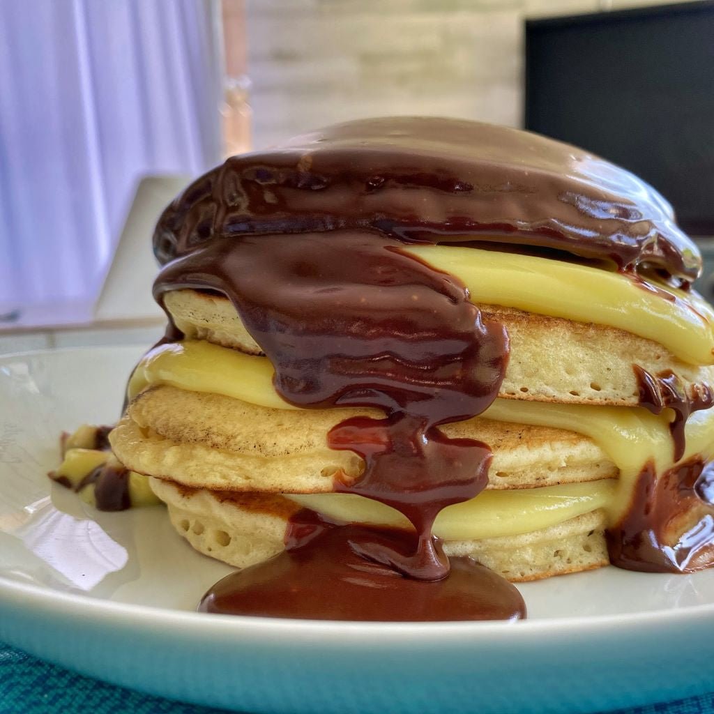 Boston Cream Pie Pancakes - Blackstone Products