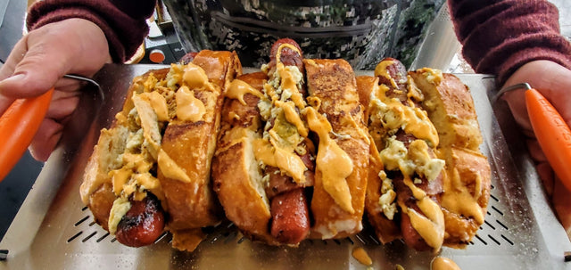 Buffalo Bacon Blue Cheese Dogs - Blackstone Products