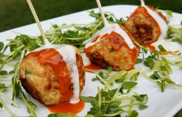 Buffalo Blue Cheese Chicken Balls - Blackstone Products