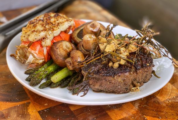Butter Bathed Filet and Lobster Surf & Turf - Blackstone Products