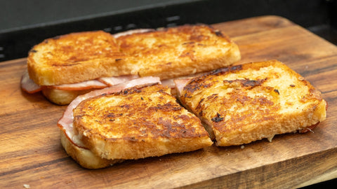 Chällerhocker and Ham Grilled Cheese Sandwiches