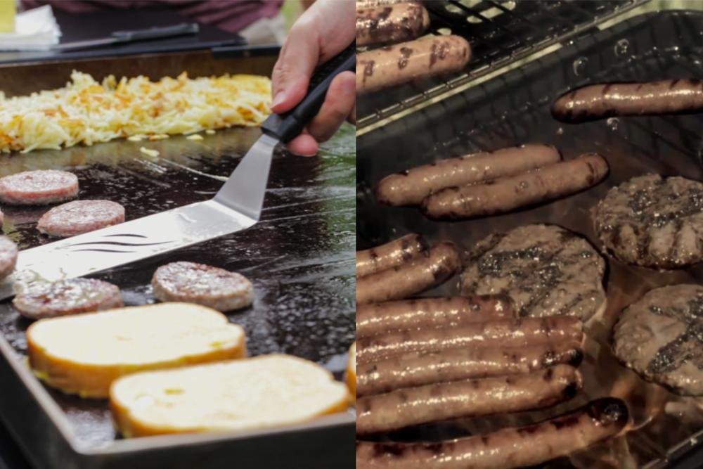 Charcoal BBQ vs. Blackstone Griddle cooking - Blackstone Products