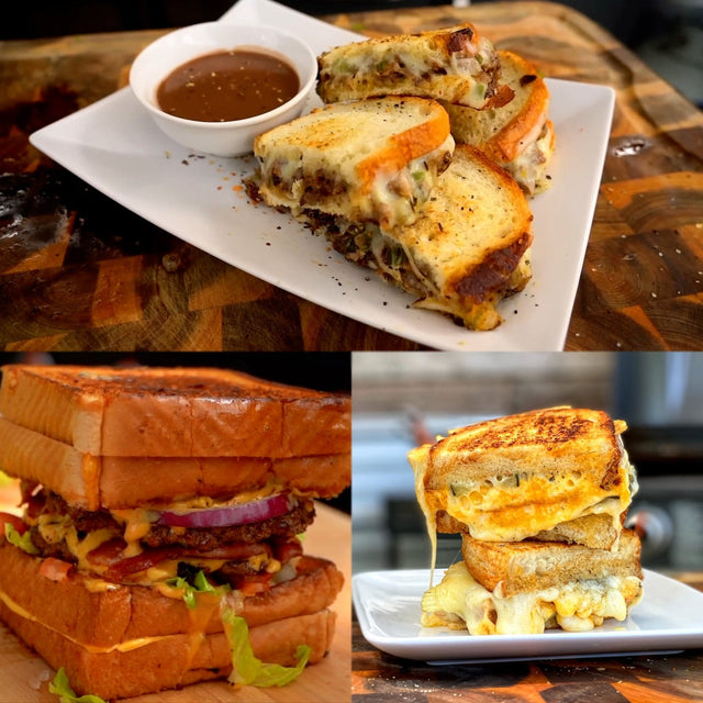 Cheese Steak Grilled Cheese with Au Jus - Blackstone Products