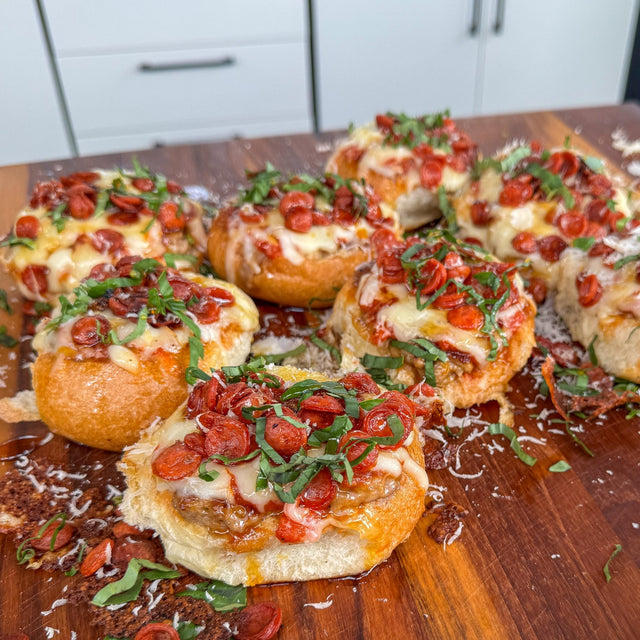 Cheesy Sausage Pizza Bread - Blackstone Products